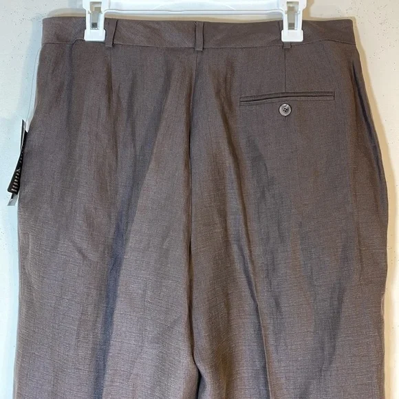 Anne Klein Linen Silk Blend Palm Springs Earth Double Layer Dress Pants. 14. NWT - Picture 8 of 12